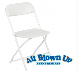 Deluxe White Folding Chair